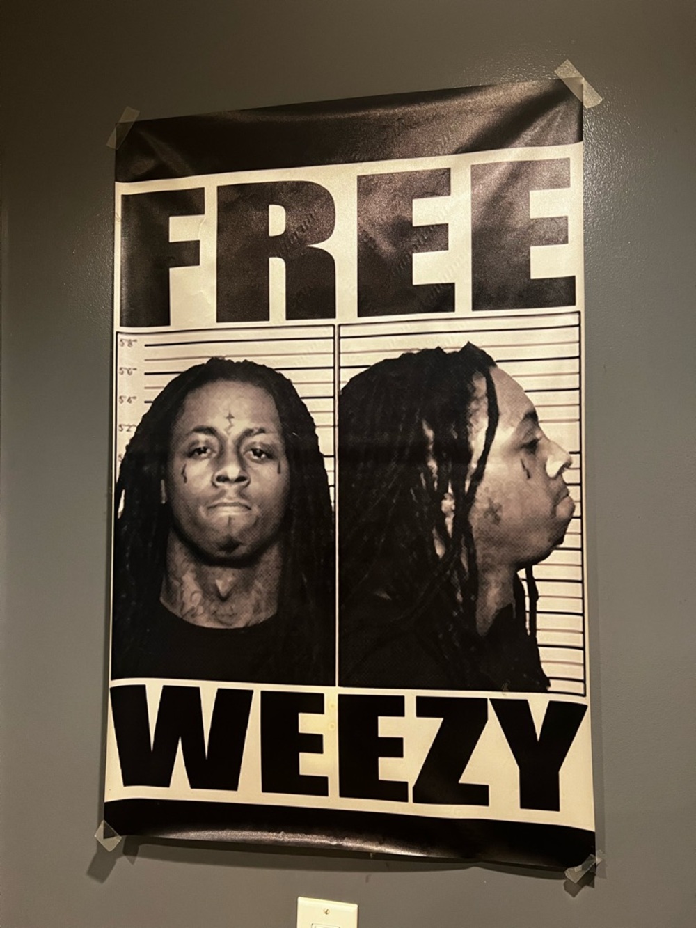 FREE WEEZY Black & White Poster